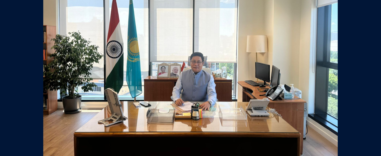 H.E. Shri Y. K. Sailas Thangal has assumed charge as Ambassador of India to the Republic of Kazakhstan on 16.07.2025