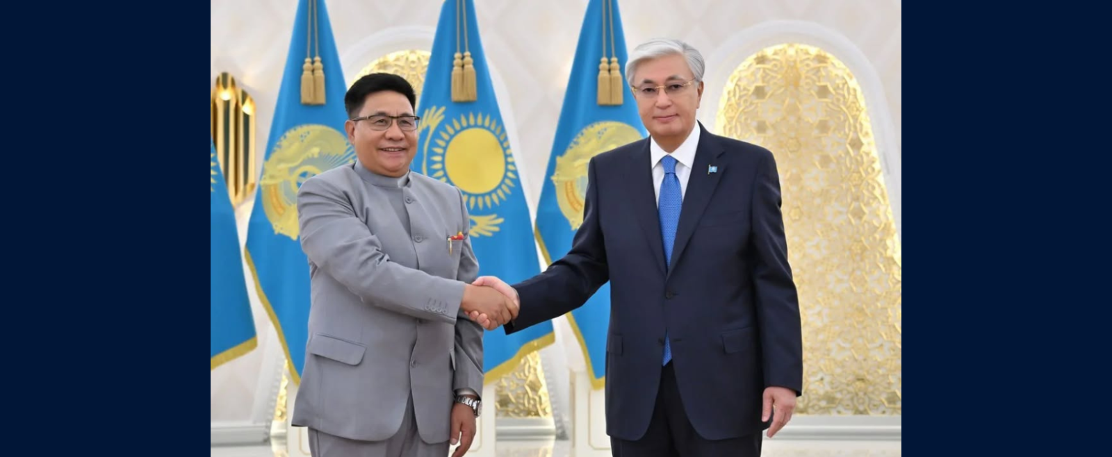 Ambassador Y.K. Sailas Thangal, Ambassador of India to Kazakhstan, presented his Letter of Credence to H.E. Mr. Kassym-Jomart Tokayev, President of the Republic of Kazakhstan and conveyed his warm greetings and best wishes of the Hon’ble President of India, on 28th August 2025.