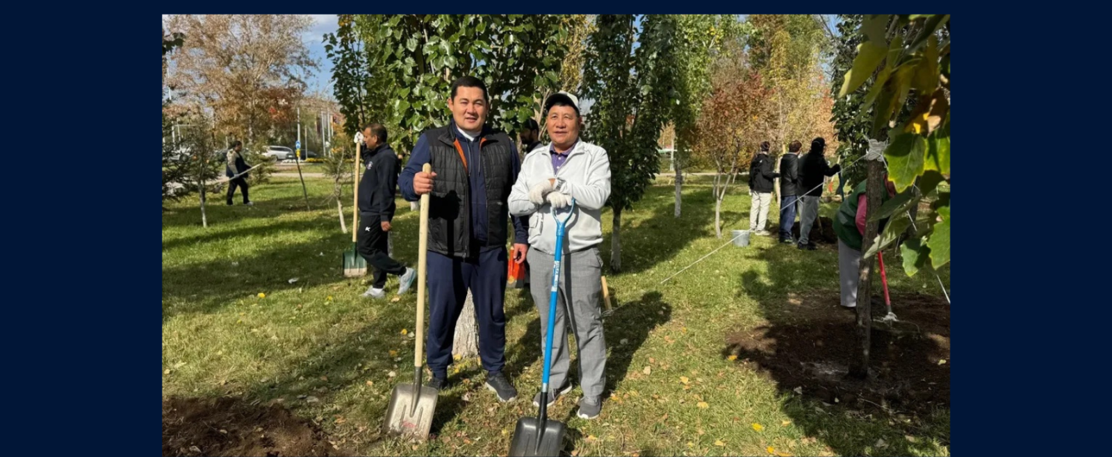 Ek Ped Maa ke Naam - The Embassy of India led by Amb. Y. K. Sailas Thangal in collaboration with Akimat of Baikanur District led by Akim Talghat Rakhmanberdi in Astana actively participated in tree plantation drive as part of Sewa Pakhwada 2025