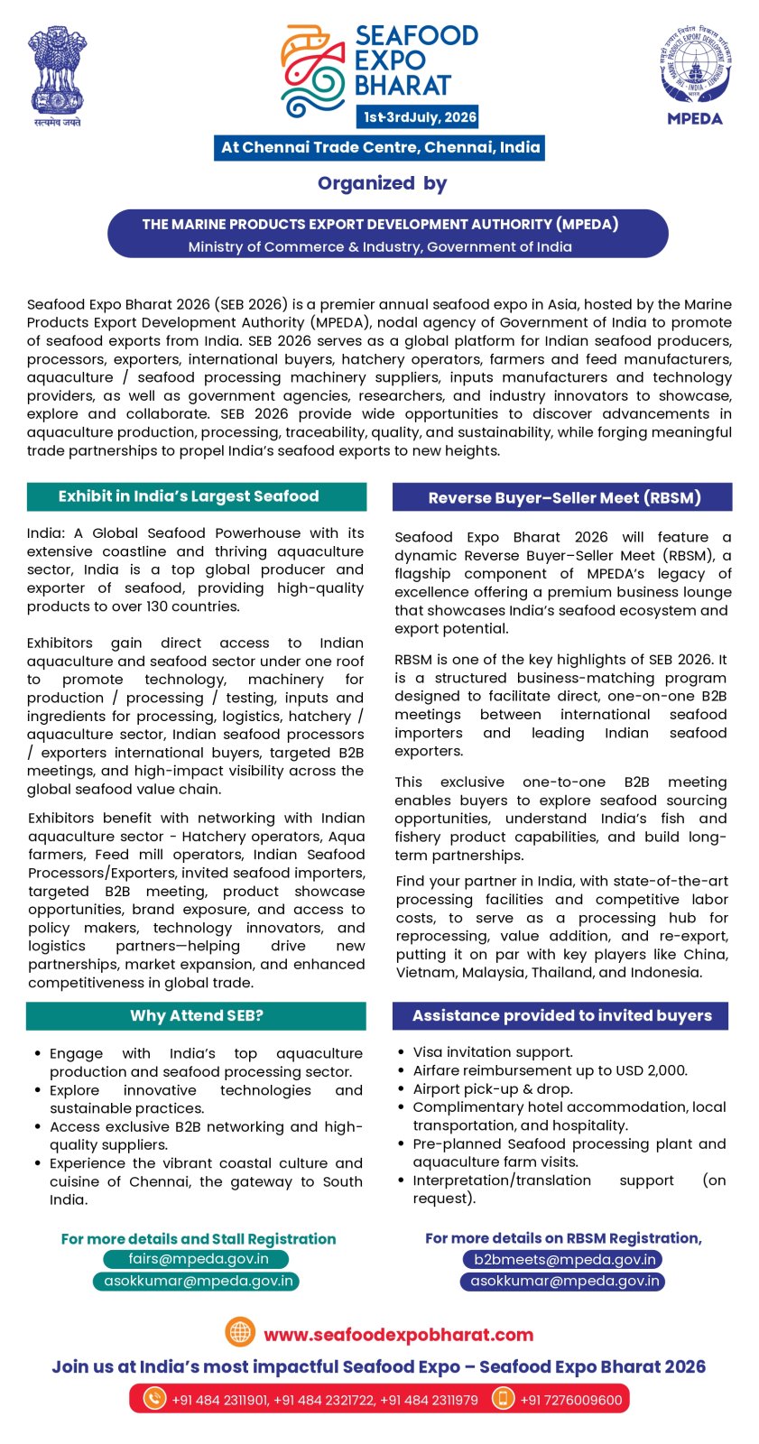 Seafood Expo Bharat 2026