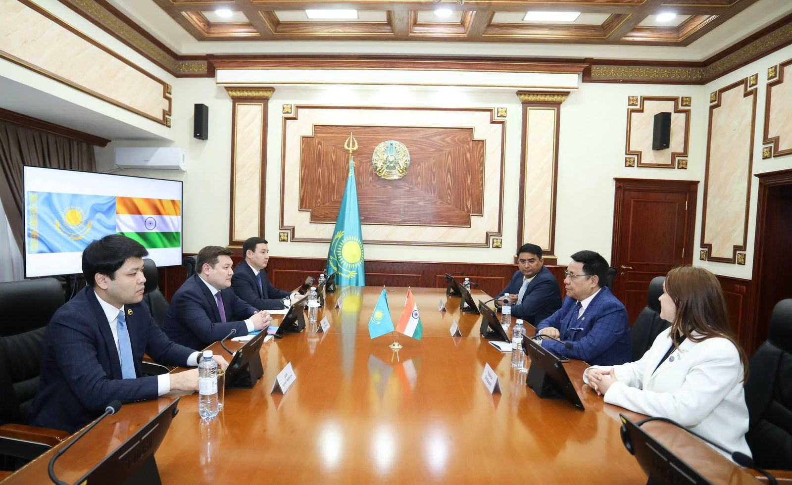 Meeting of Ambassador Y.K. Sailas Thangal with the Acting Mayor of Mangystau Region Mr. Askhat Oralov in Akatu on April 03, 2026