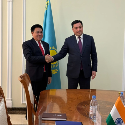 Meeting of Ambassador Y.K. Sailas Thangal with the Minister of Energy of Kazakhstan Mr. Yerlan Akkenzhenov in Astana on May 18, 2026