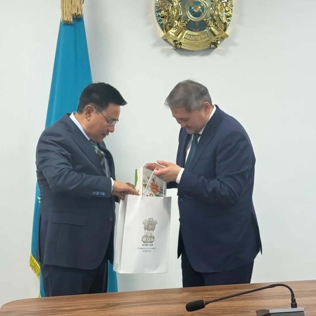 Meeting of Ambassador Y.K. Sailas Thangal with the Minister of Science & Higher Education Mr. Sayasat Nurbek in Astana on May 25, 2026