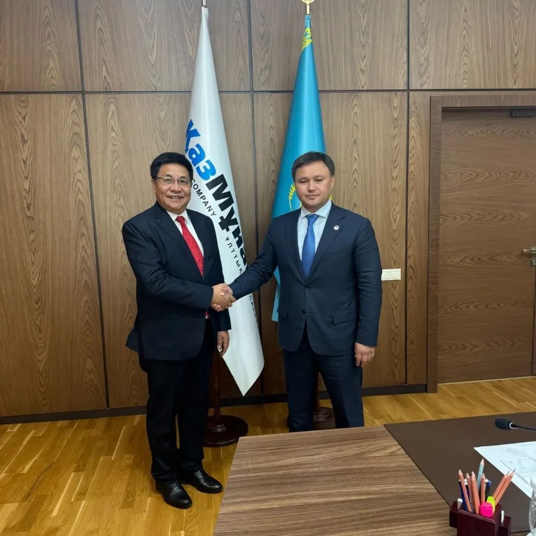 Meeting of Ambassador Y.K. Sailas Thangal with the Chairman of NC «KazMunayGas» JSC  Mr. Askhat Khassenov in Astana on May 18, 2026