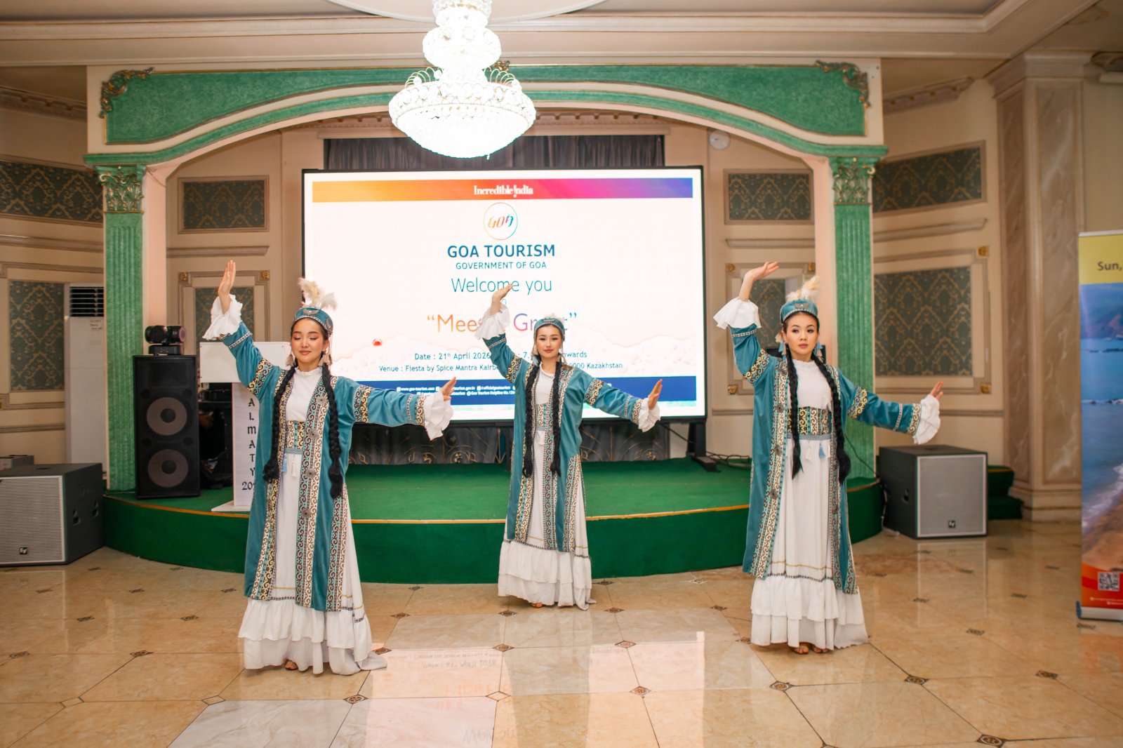 The Embassy of India in Kazakhstan  jointly organized a “Meet & Greet” event,  hosted by the Hon’ble Minister of Tourism, Government of Goa, Shri Rohan A Khaunte, as part of his visit to attend the Kazakhstan International Tourism Forum (KITF) in Almaty on 21 April 2026.