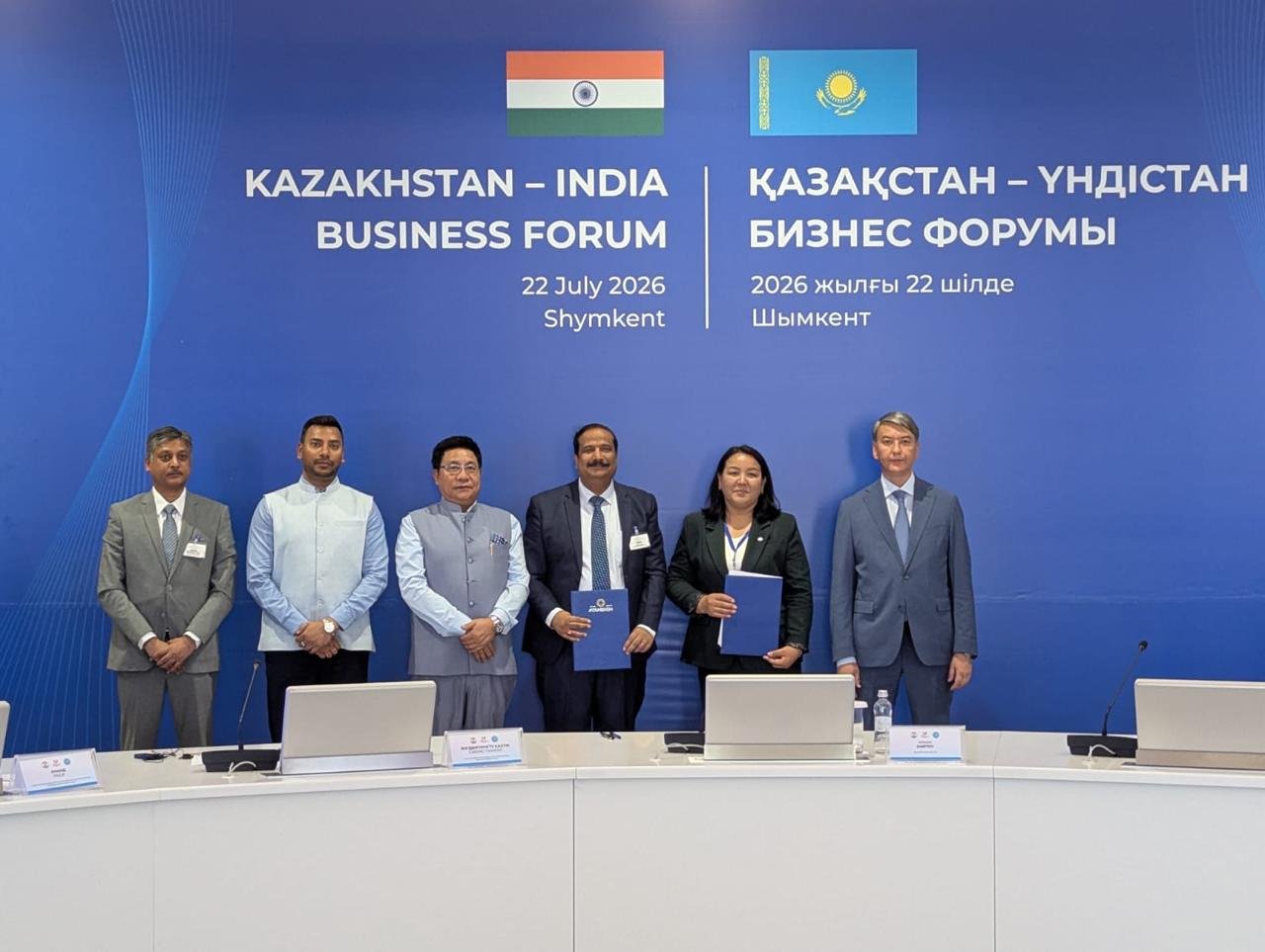 Visit of CII Multi-Sectoral Delegation to Shymkent on 21-22 July 2026.  The delegation led by the Ambassador of India to Kazakhstan, H.E. Mr. Y.K. Sailas Thangal, met the Akim of Shymkent City, H.E. Mr. Gabit Syzdykbekov, to discuss avenues for strengthening bilateral trade and investment.