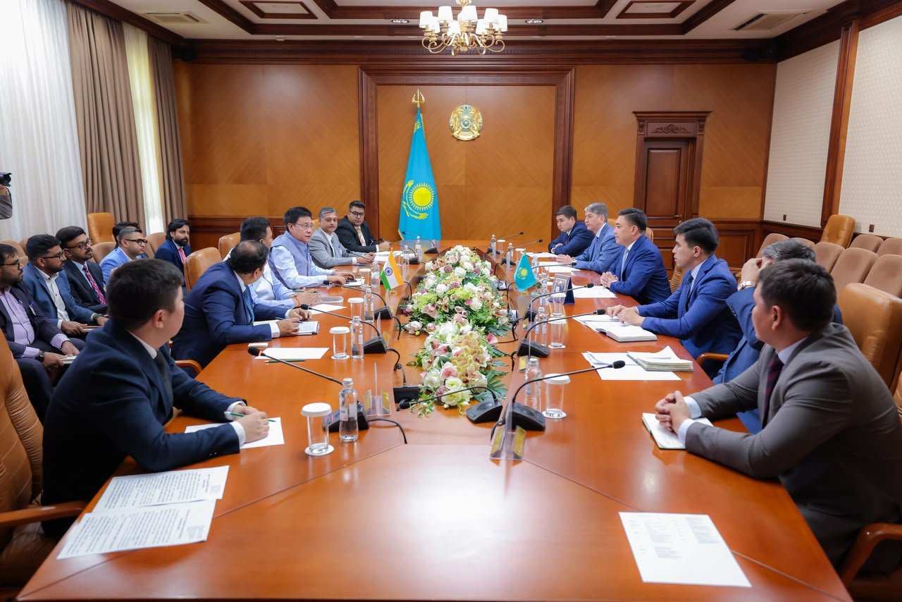 Visit of CII Multi-Sectoral Delegation to Shymkent on 21-22 July 2026.  The delegation led by the Ambassador of India to Kazakhstan, H.E. Mr. Y.K. Sailas Thangal, met the Akim of Shymkent City, H.E. Mr. Gabit Syzdykbekov, to discuss avenues for strengthening bilateral trade and investment.