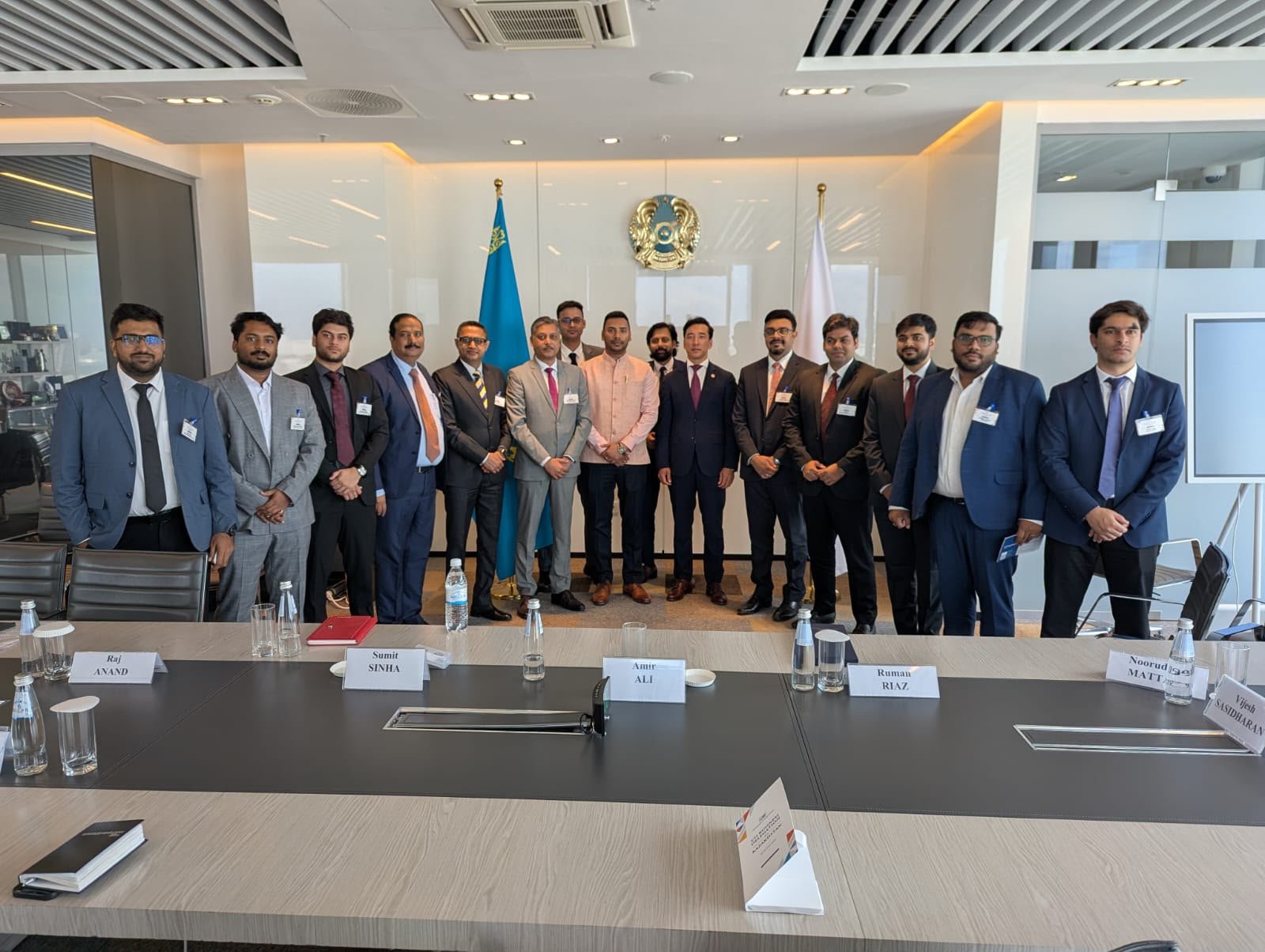 The CII Multi-Sectoral delegation visited Astana on 23-24 July 2026 and had meetings with the Deputy Chairman of Baiterek, the Vice Minister of Trade and Integration, QazTrade, the CEO of AIFC, the CEO of Kazakh Invest, and the Chairman of the MFA Investment Committee, to discuss new avenues for cooperation and investment between India and Kazakhstan.