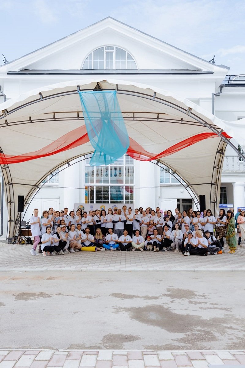 Celebrations of 11th International Day of Yoga in Kazakhstan.
