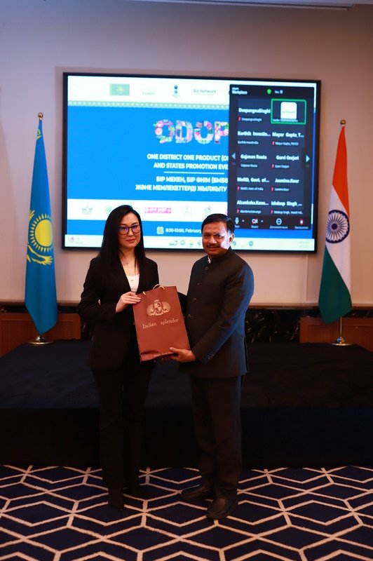 One District One Product (ODOP) Event held in Almaty on 27th February 2025.