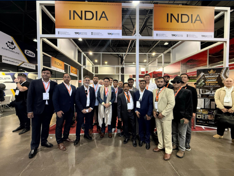 H.E. Ambassador of India to Kazakhstan, Shri Y K Sailas Thangal along with senior Kazakh dignitaries and representatives of TPCI, jointly inaugurated the India Pavilion at KazBuild Expo 2026 in Almaty, on 02nd September 2026