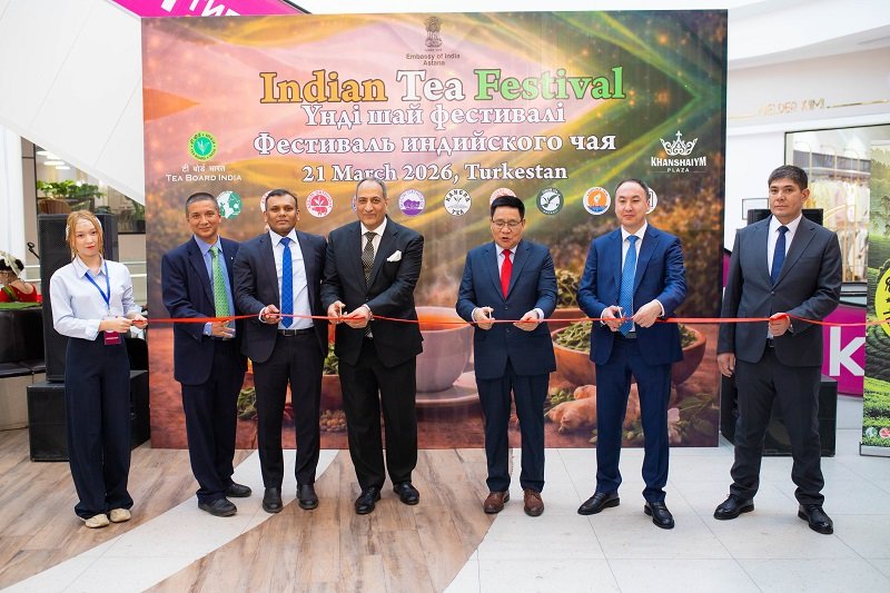 Indian Tea Festival at Khanshaiym Plaza in Turkistan on 21 March 2026