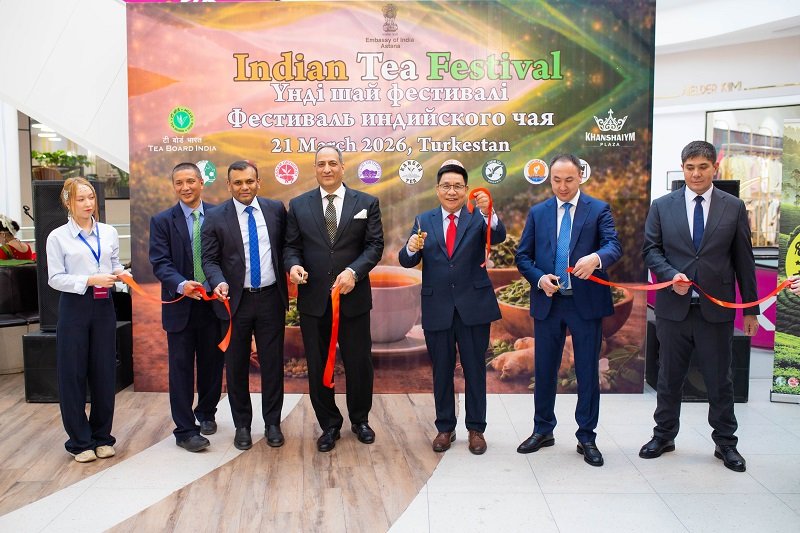 Indian Tea Festival at Khanshaiym Plaza in Turkistan on 21 March 2026