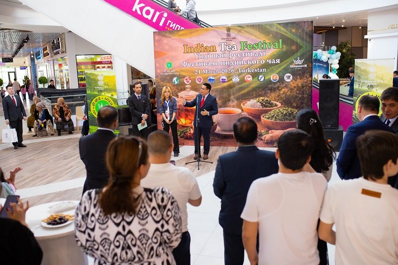 Indian Tea Festival at Khanshaiym Plaza in Turkistan on 21 March 2026