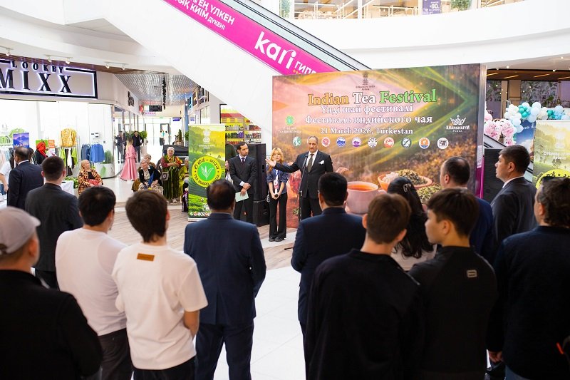 Indian Tea Festival at Khanshaiym Plaza in Turkistan on 21 March 2026