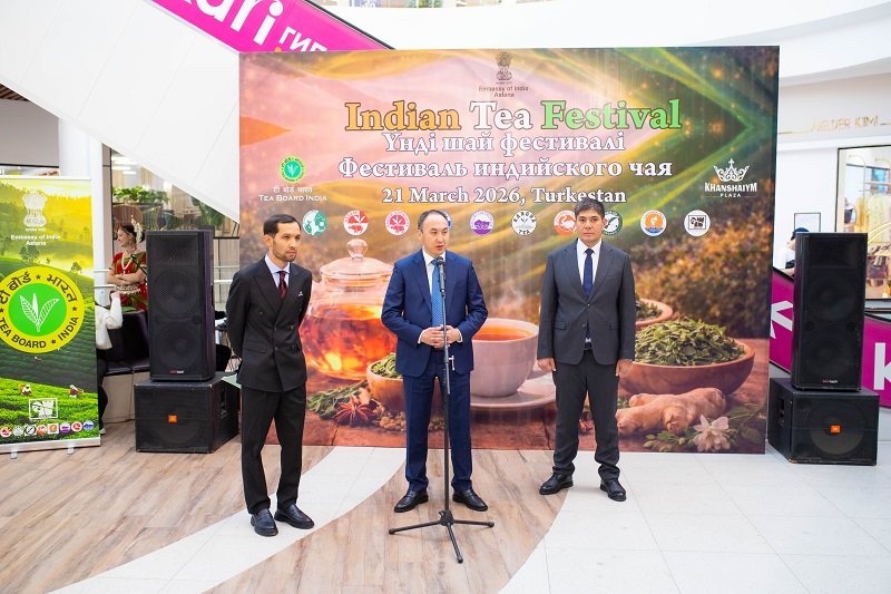Indian Tea Festival at Khanshaiym Plaza in Turkistan on 21 March 2026