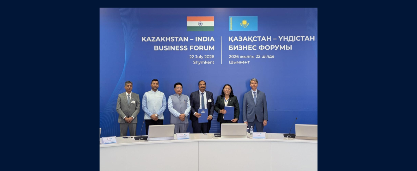 The Embassy of India in Kazakhstan in association with Akimat of the Shymkent City, organised India Kazakhstan Business Forum in Shymkent on 22 July 2026.