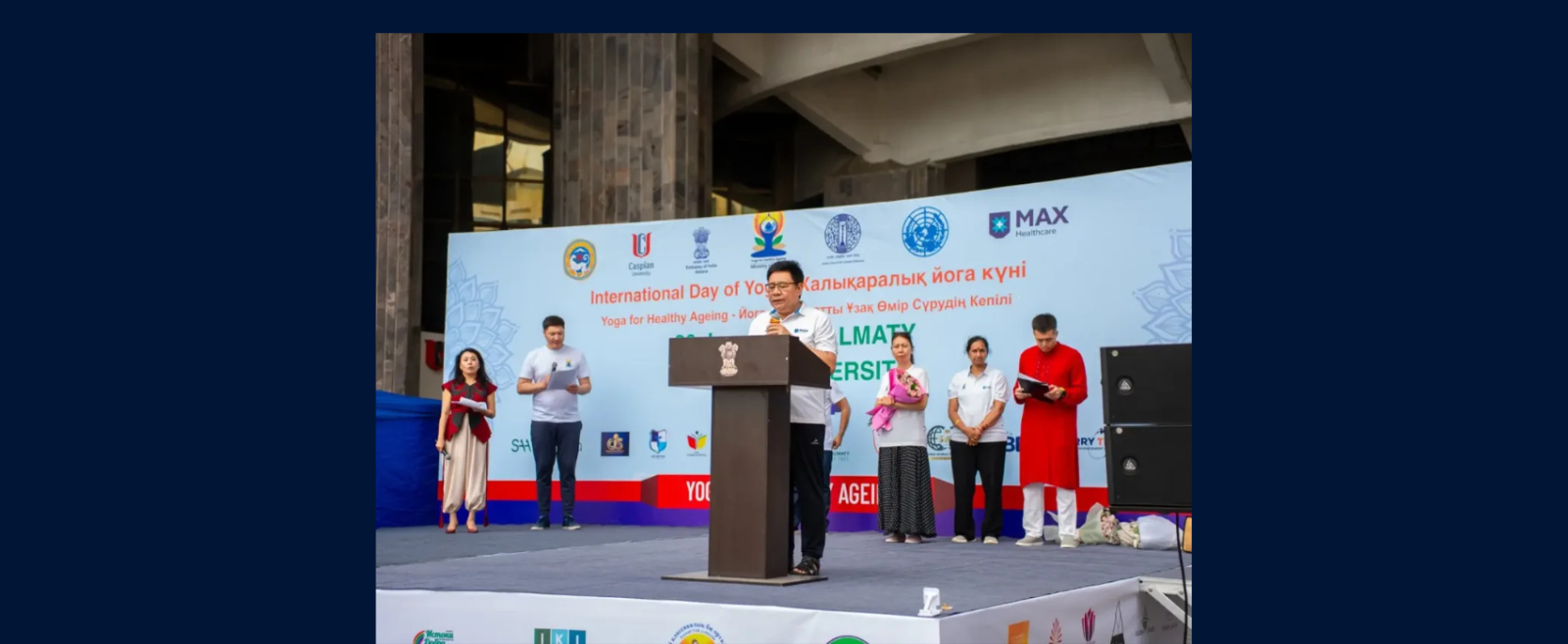 Celebration of the International Day of Yoga 2026 at the premises of the Caspian University, Almaty on June 20, 2026