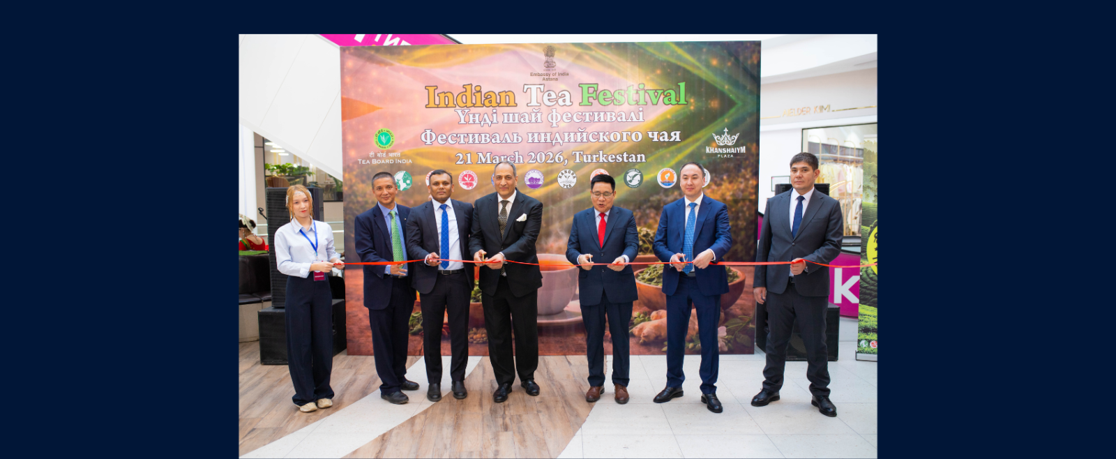 Indian Tea Festival at Khanshaiym Plaza in Turkistan on 21 March 2026