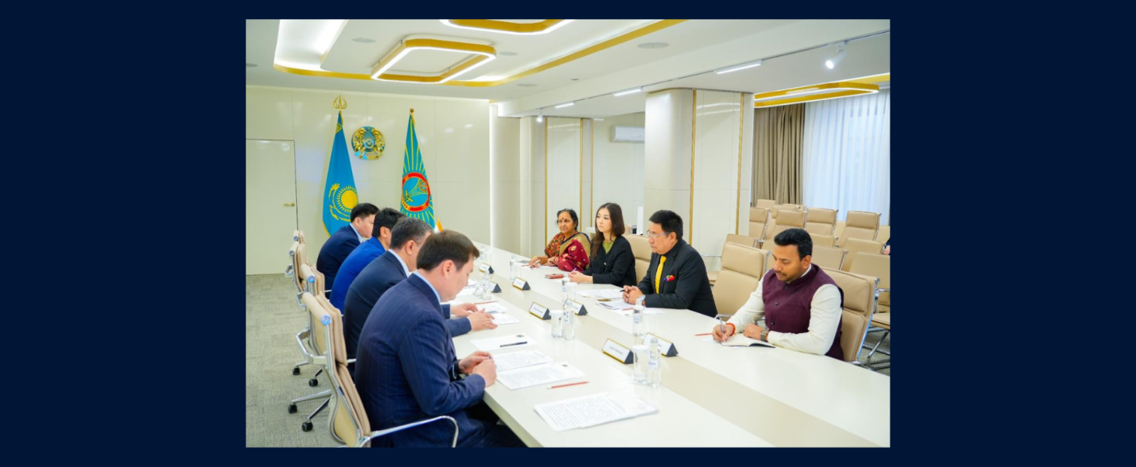 Meeting of Ambassador Y.K. Sailas Thangal with the Mayor of Astana city Mr. Zhenis Kassymbek in Astana on April 10, 2026