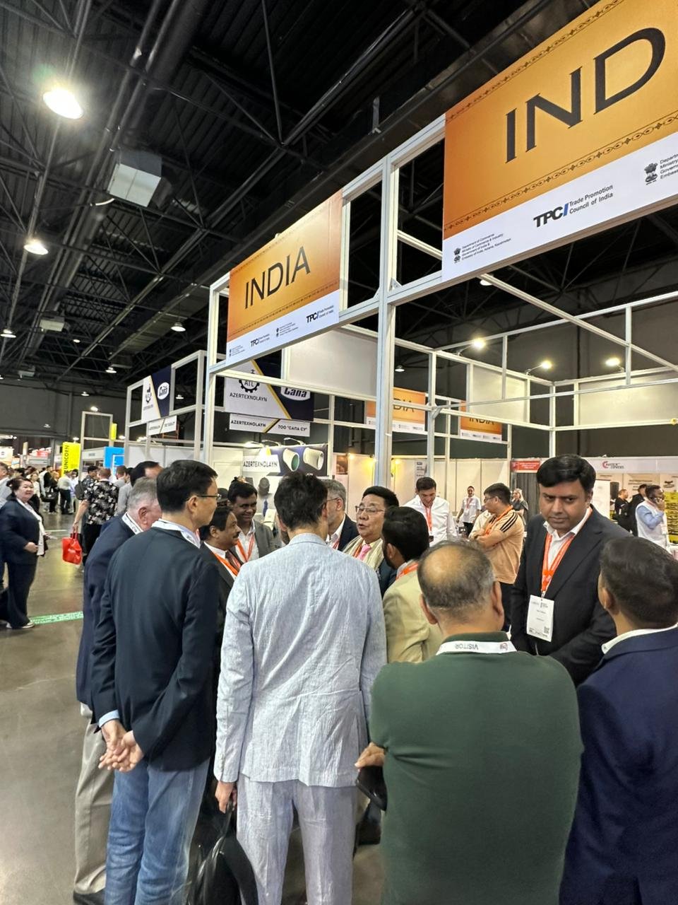 H.E. Ambassador of India to Kazakhstan, Shri Y K Sailas Thangal along with senior Kazakh dignitaries and representatives of TPCI, jointly inaugurated the India Pavilion at KazBuild Expo 2026 in Almaty, on 02nd September 2026