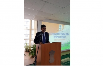 Celebration of Constitution Day in Embassy on 26.11.2019