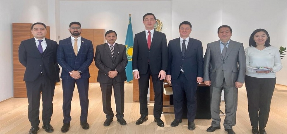 Ambassador Dr. T.V. Nagendra Prasad met the Chairman of the Investment Committee of MFA, Mr Ardak Zebeshev. The topics of mutual collaboration and Kazakhstan's investment potential were discussed by both parties