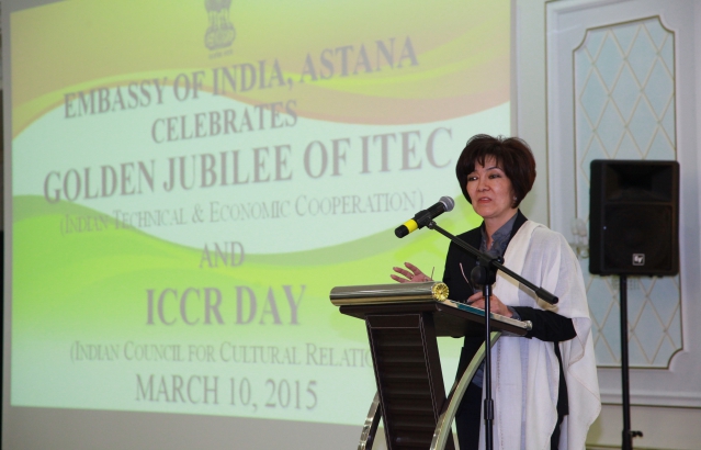 Ms. Senimgul Dossova sharing her experience in India as ICCR scholar from Kazakhstan