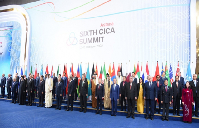 H.E. Ms. Meenakashi Lekhi led the Indian delegation to the 6th Summit meeting of the Conference of Interaction and Confidence Building Measures in Asia (CICA) held in Astana, Kazakhstan on 12-13 October 2022. She was nominated as the Special Envoy of the Hon’ble Prime Minister of India Mr. Narendra Modi to the Summit. As one of the founding members of CICA, India has supported CICA’s initiatives, including by organizing and participating in various CICA activities.